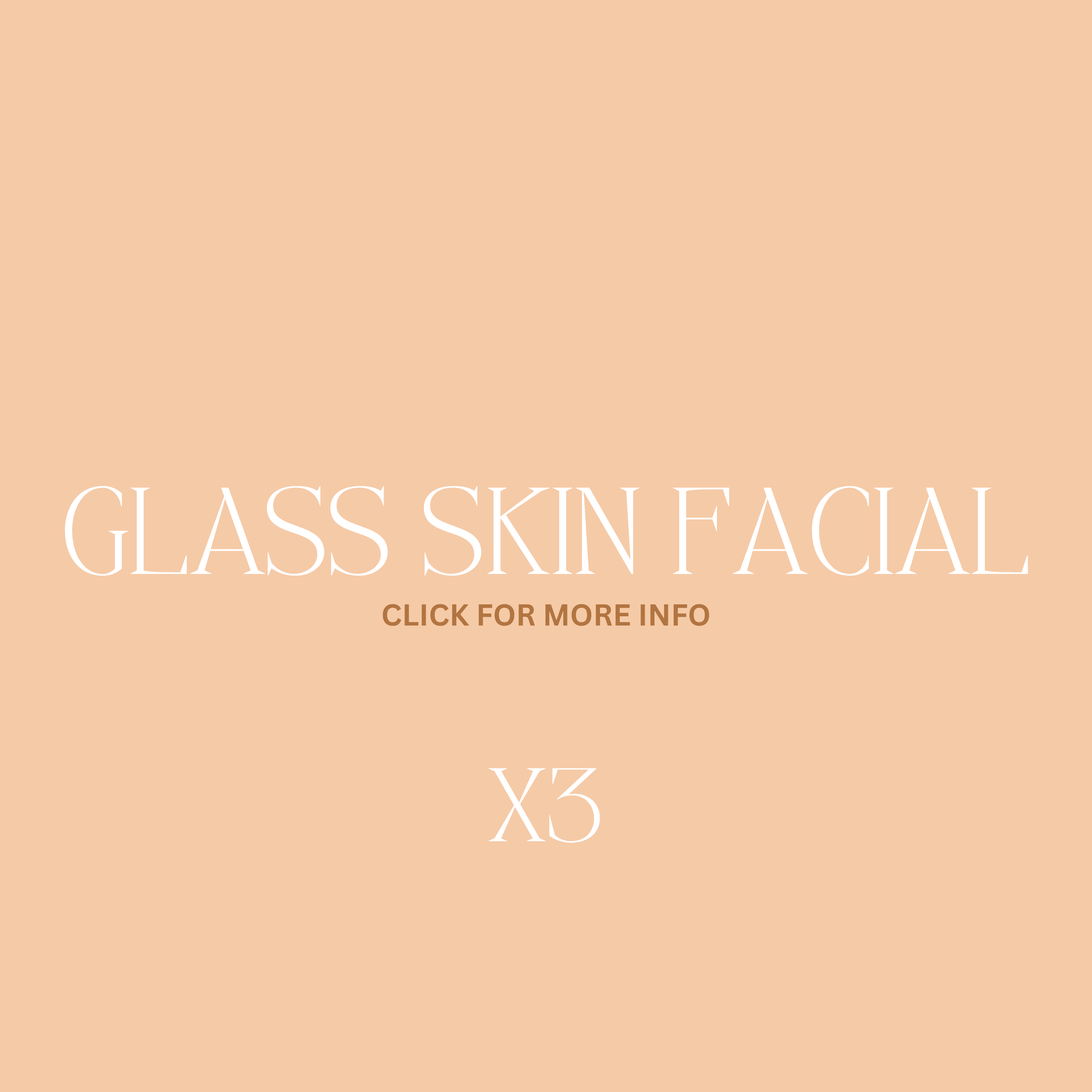 Facial packages - Glass skin facial x 3